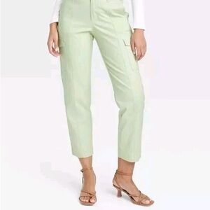 Women's Light Green Cargo Pants